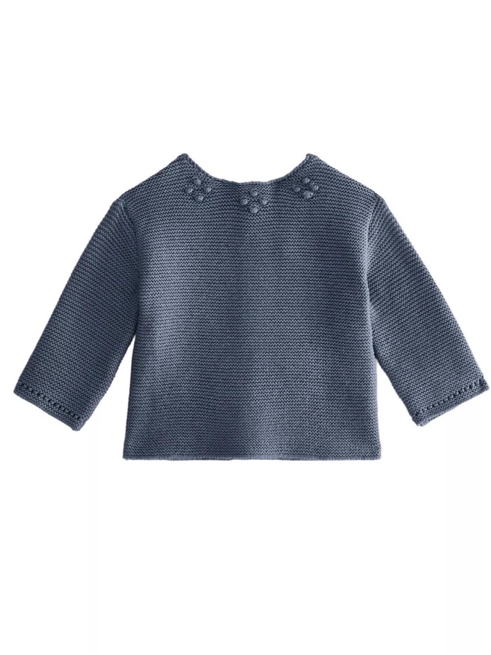 Zara Blue KnitSweater with Matching Bonnet and diaper cover 3 piece set